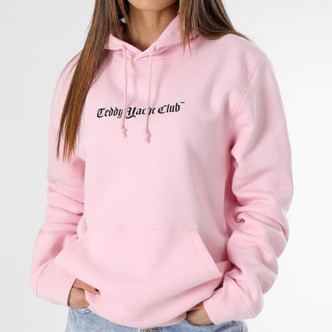 Teddy Yacht Club - Sudadera con capucha Art Series para mujer Rosa pastel