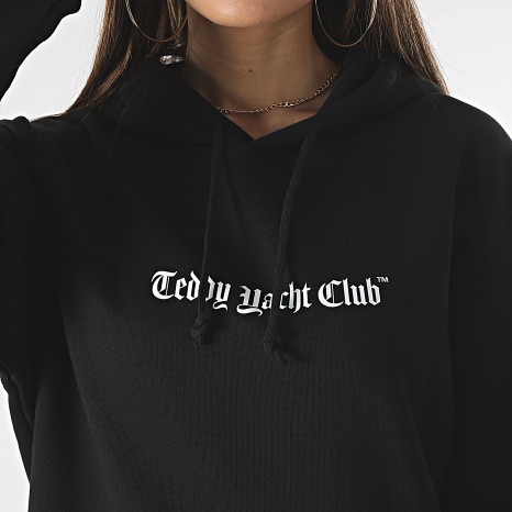 Teddy Yacht Club - Sweat Capuche Femme Art Series Pink Noir
