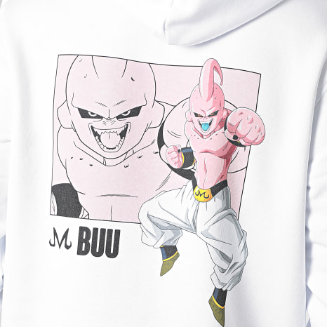 Dragon Ball Z - Felpa con cappuccio Mr Bu Bianco