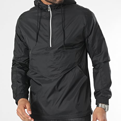 Urban Classics - Cazadora con capucha TB1019 Negro