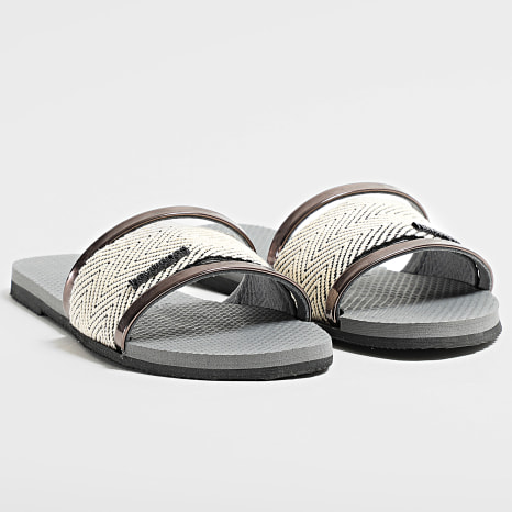 Havaianas - You Trance Premium Slides Gris Mujer