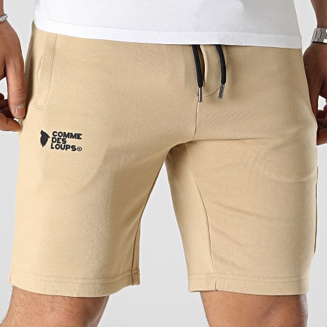 Comme Des Loups - Pantaloncini da jogging Classico Beige