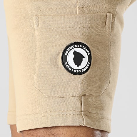 Comme Des Loups - Pantaloncini da jogging Classico Beige