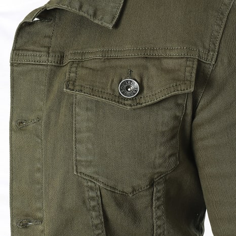 Classic Series - Chaqueta vaquera super slim fit 0053 Denim caqui verde