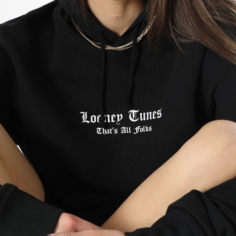 Looney Tunes - Sweat Capuche Femme Taz Graff Noir