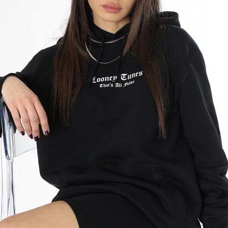 Looney Tunes - Sweat Capuche Femme Taz Graff Noir