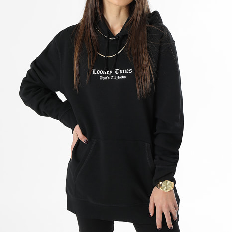 Looney Tunes - Sweat Capuche Femme Taz Graff Noir