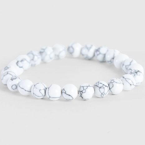 LBO - Bracelet Perles 8mm Blanc