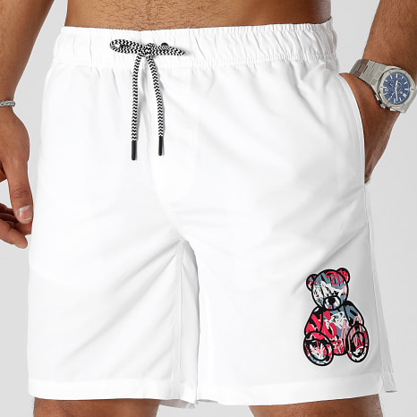 Teddy Yacht Club - Essentials Art Series Swim Shorts Pink White