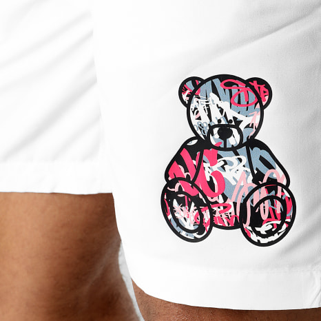 Teddy Yacht Club - Essentials Art Series Swim Shorts Pink White