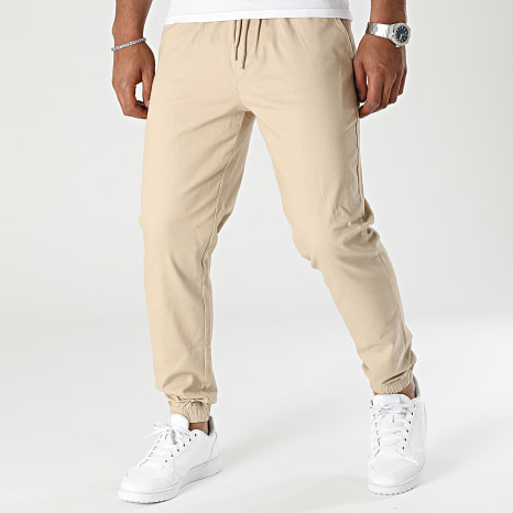 Frilivin - Set di 2 pantaloni jogger beige verde kaki