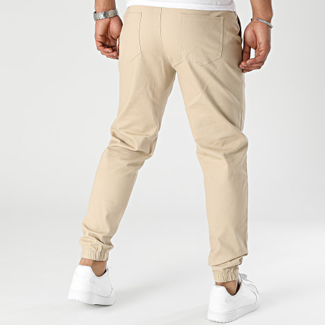 Frilivin - Set di 2 pantaloni jogger beige verde kaki