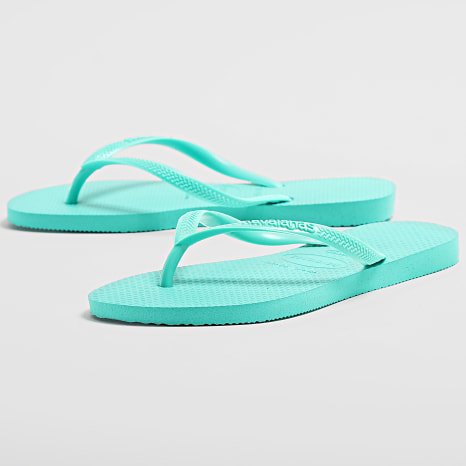 Havaianas - Chanclas de mujer Slim FC Turquesa