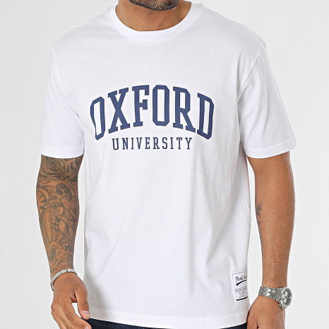 Classic Series - T-shirt oversized groot Oxford wit