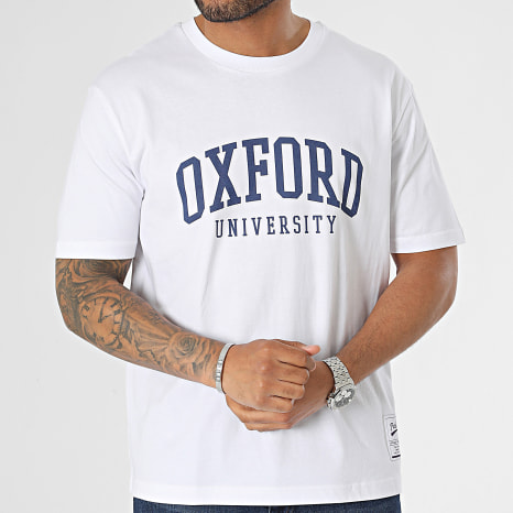 Classic Series - T-shirt oversized groot Oxford wit