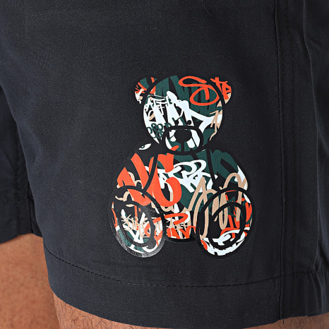 Teddy Yacht Club - Essentials Art Series Swim Shorts Orange Black