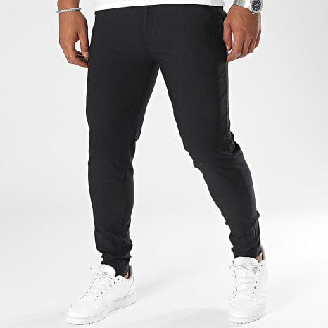 Frilivin - Lote de 2 pantalones chinos camel negros