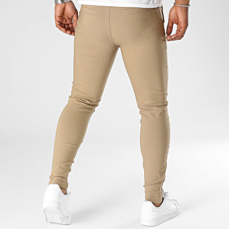 Frilivin - Lote de 2 pantalones chinos camel negros