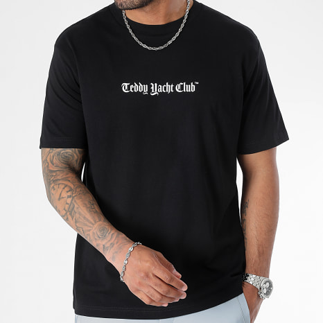 Teddy Yacht Club - Tee Shirt Oversize Large Art Series Dripping Black