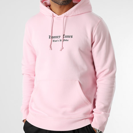 Looney Tunes - Sudadera con capucha rosa Taz Graff