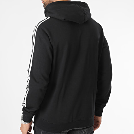 Adidas Originals - Sweat Capuche A Bandes 3 Stripes IM2088 Noir