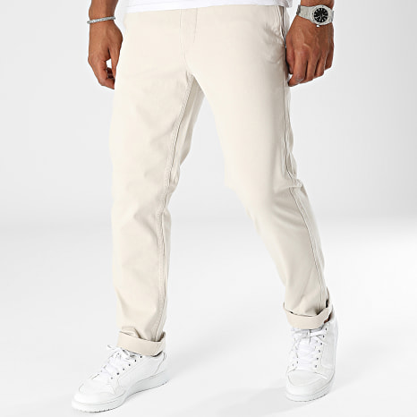 Fins de Séries - A3131 Pantalones chinos slim Beige