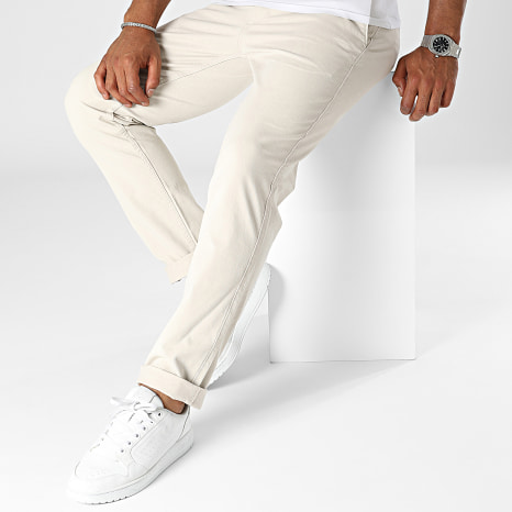 Fins de Séries - A3131 Pantalones chinos slim Beige