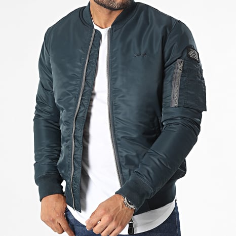 Schott NYC - Veste Bomber Airforcers Bleu Marine