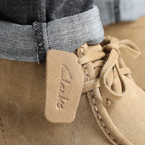 Clarks - Wallabee Evo Dark Sand Suede Shoes - Ryses