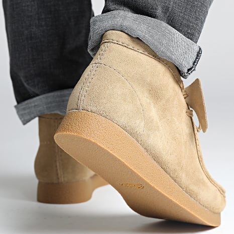 Clarks - Wallabee Evo Dark Sand Suede Shoes - Ryses