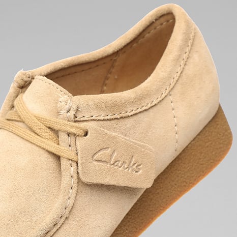 Clarks - Wallabee Evo Dark Sand Suede Shoes - Ryses