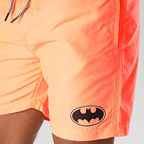 Batman - Short De Bain Logo Batman Orange Fluo