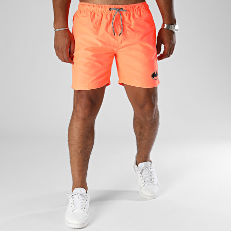 Batman - Short De Bain Logo Batman Orange Fluo