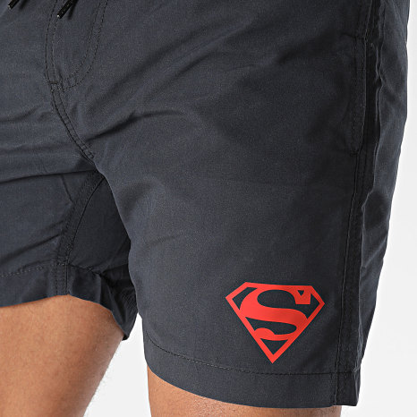 Superman - Superman Logo Zwemshort Zwart Rood