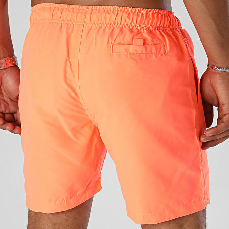 Superman - Traje de baño Superman Logo Naranja Fluo Negro