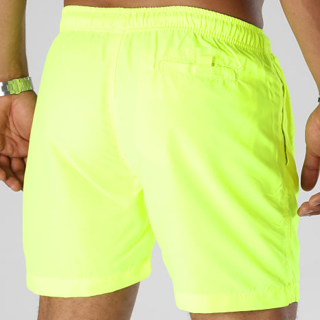 Superman - Pantaloncini da bagno con logo Superman giallo fluo nero