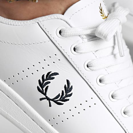 New Fred Perry UK 12 US 13 EU 47 Shoe Leather Snow White‎ B4321 B721 New Fred Perry UK 12 US 13 EU 47 Shoe Leather Snow White  main image 3