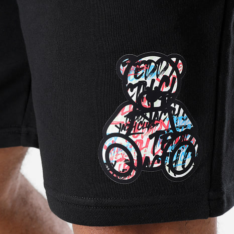 Teddy Yacht Club - Short Jogging Script Small Noir