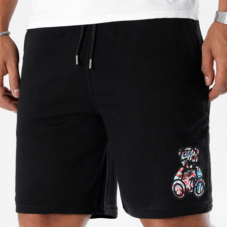 Teddy Yacht Club - Short Jogging Script Small Noir