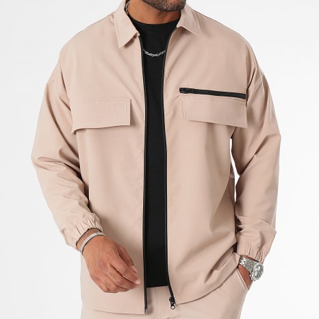 Classic Series - Veste Zippée Avec Poches 0282 Beige