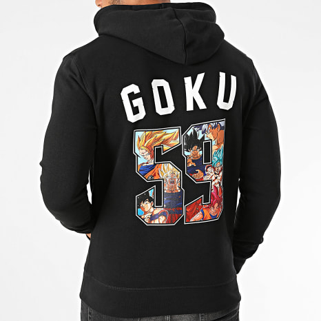 Dragon Ball Z - Sweat Capuche Back Goku Noir