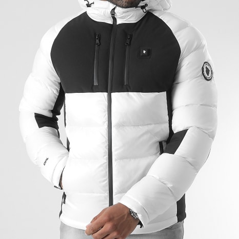 Comme Des Loups - Doudoune Capuche Chauffante Andorre Blanc Noir