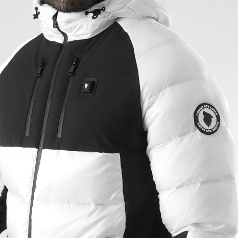 Comme Des Loups - Doudoune Capuche Chauffante Andorre Blanc Noir