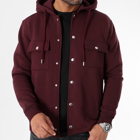 LBO - Veste Unie Avec Capuche 3092 Bordeaux
