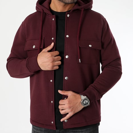 LBO - Veste Unie Avec Capuche 3092 Bordeaux