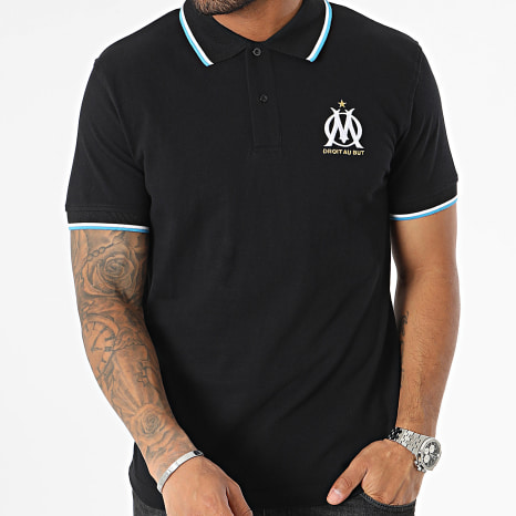 OM - Polo Manches Courtes Fan M23010C Noir