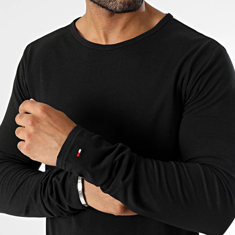 Tommy Hilfiger - Lot De 3 Tee Shirts Manches Longues 3022 Noir