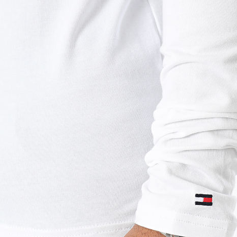 Tommy Hilfiger - Lot De 3 Tee Shirts Manches Longues 3022 Blanc