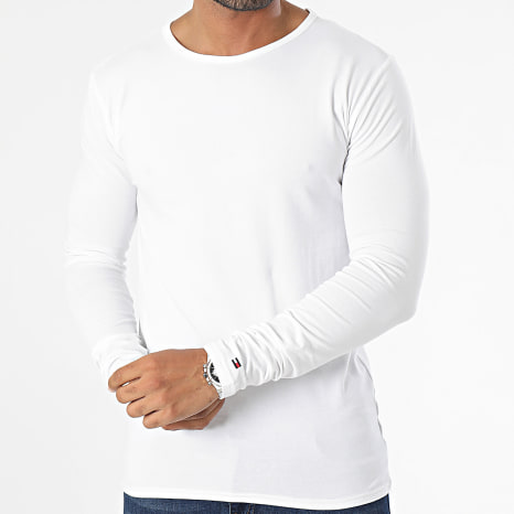 Tommy Hilfiger - Lot De 3 Tee Shirts Manches Longues 3022 Blanc