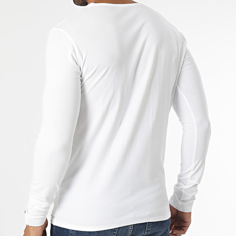Tommy Hilfiger - Lot De 3 Tee Shirts Manches Longues 3022 Blanc